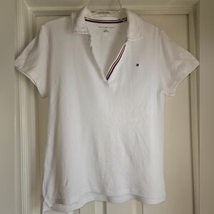 Tommy Hilfiger Women's White Short Sleeve Polo
